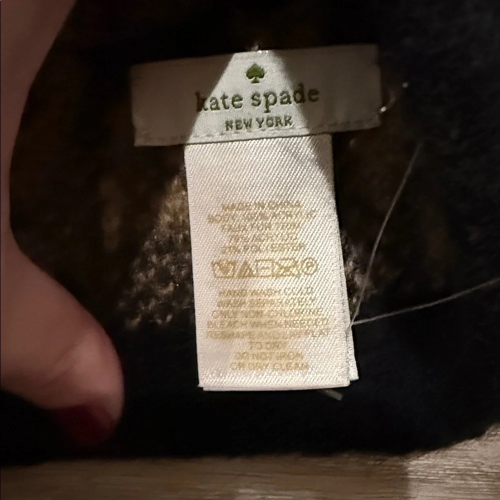 Kate Spade Leopard Beanie - Picture 2 of 2